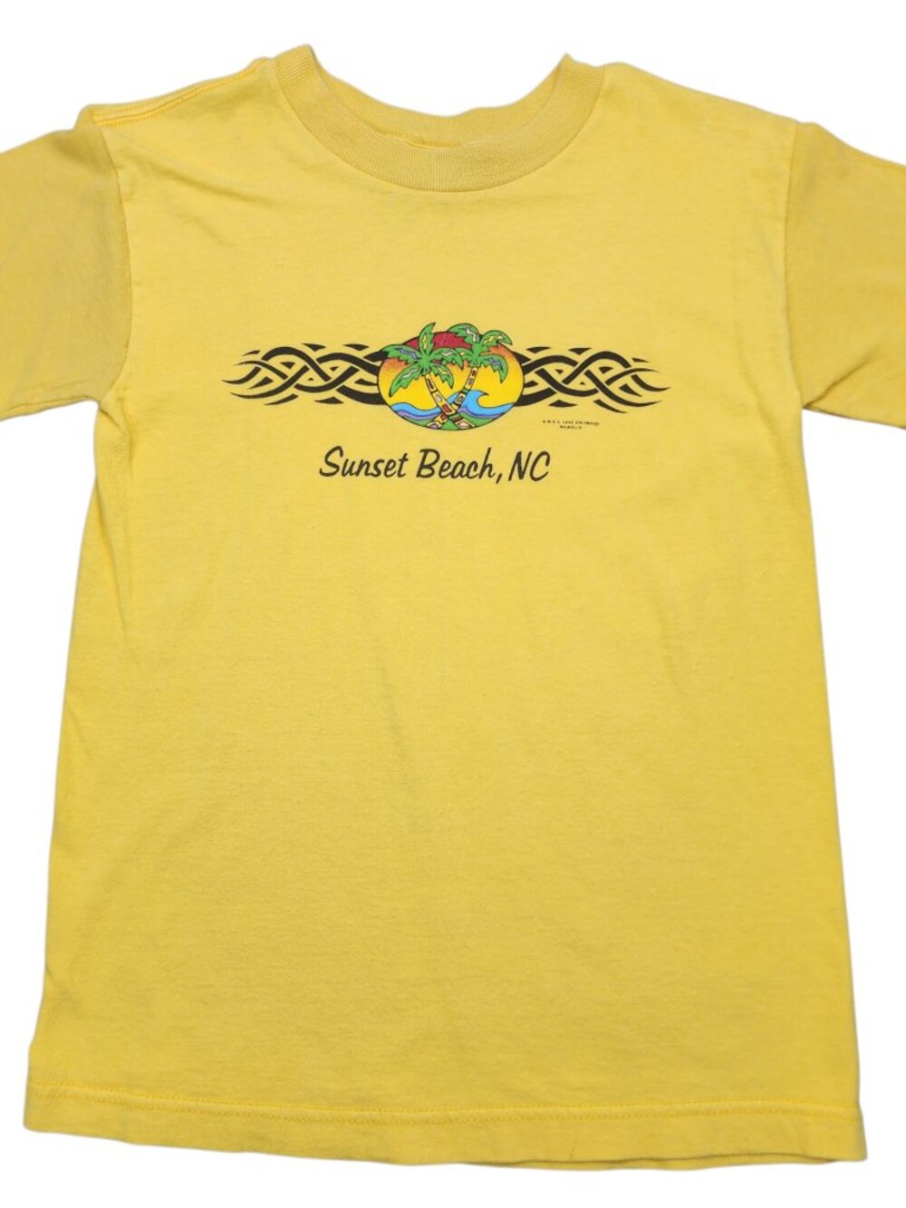 Vintage 1998 Joe Boxer Girlfriend T-Shirt Yellow Large 14/16 Tropical Graphic